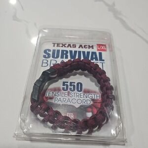 Lot of 2 NIP Texas A & M Aggies College Paracord Bracelet Size L/XL